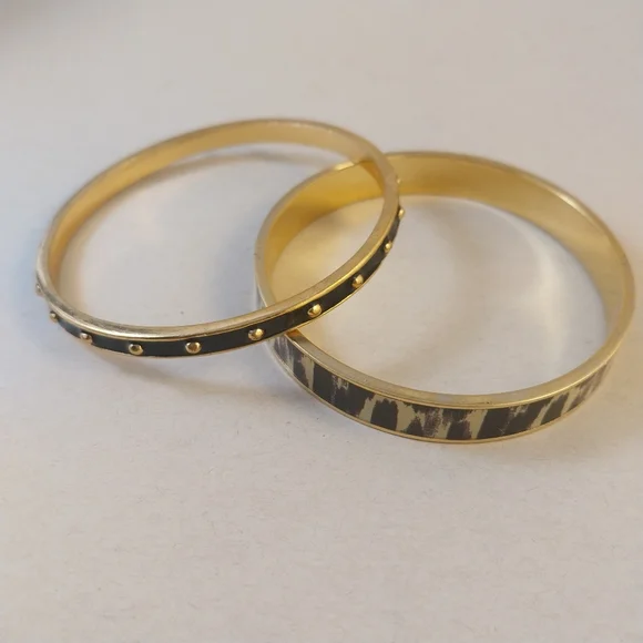 Kate Spade Gold and Black Bracelet Duo - Picture 1 of 16